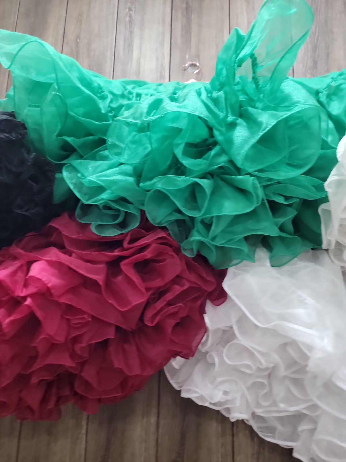 Lot of 5 Vintage Malco Modes S-501 Square Dance Petticoats Crinolines Ruffle Ski