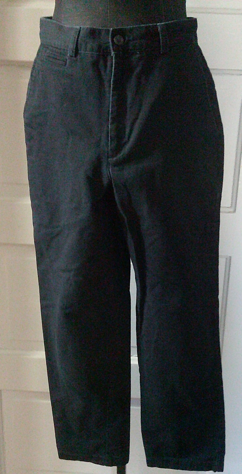90’s DOCKERS’ Black Flat Front Khaki Pants Slacks 6P