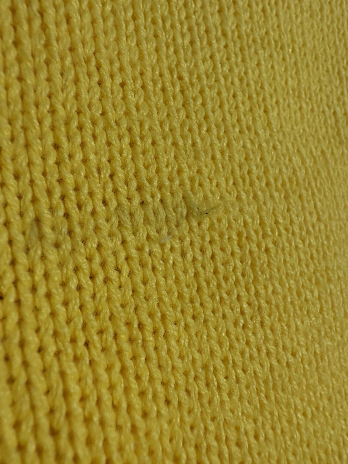 VTG 70s 80s Beldoch Popper Sweater Yellow Rainbow Stripe Knit Pockets