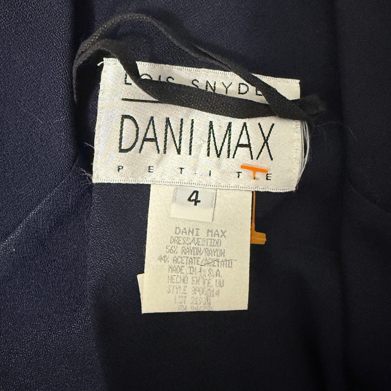 Vintage 80s Navy Blue Double Breated Shift Dress Small Size 4
