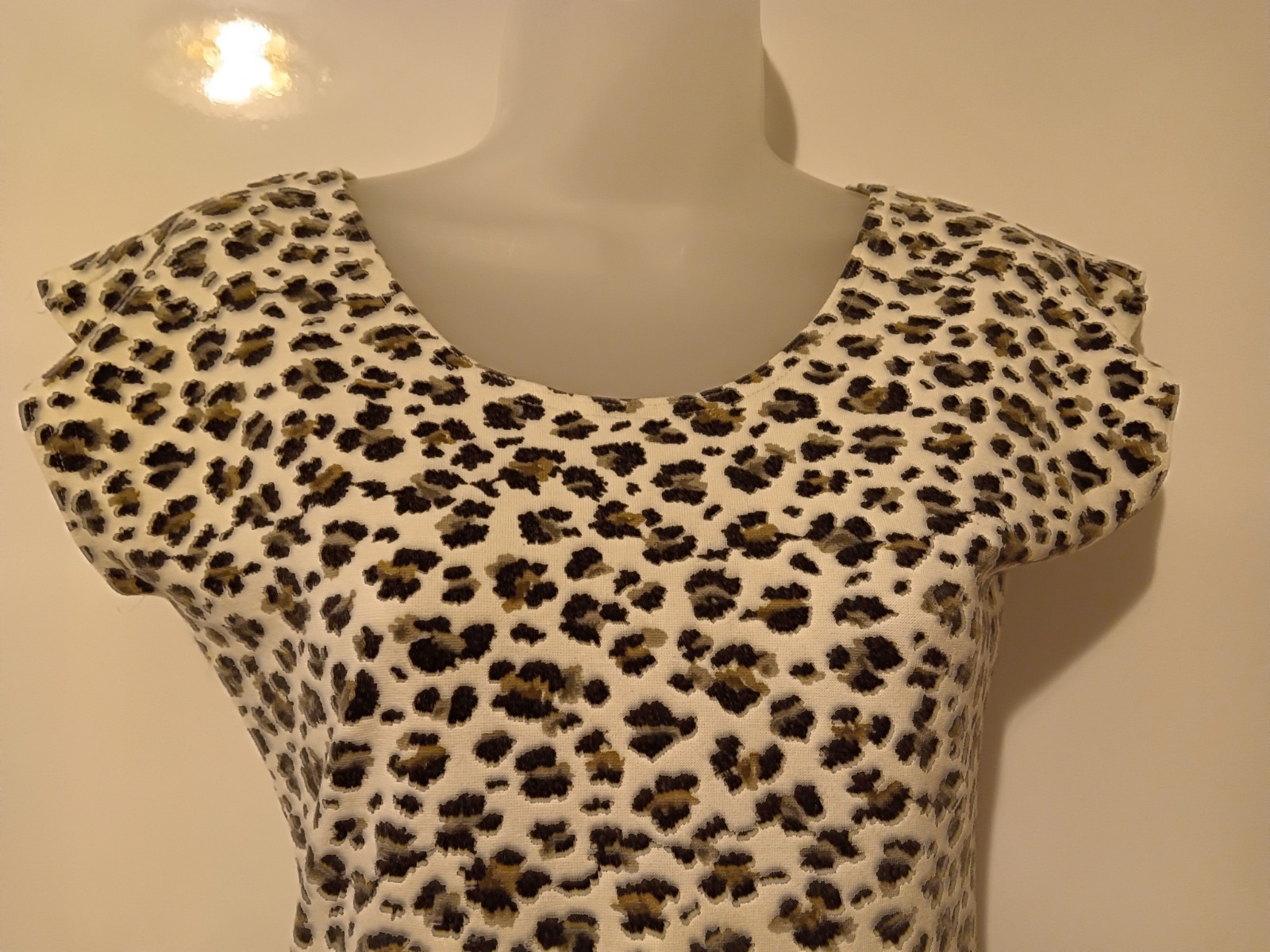 Vintage 80s Dress Bodycon Medium Cheetah Compagnie Internationale Limited…