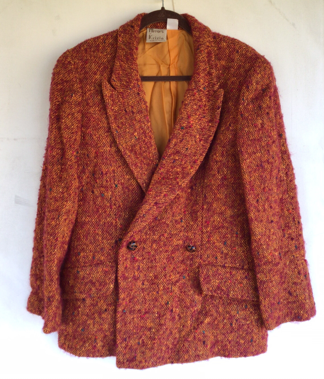 Vintage MIRRORS OF KRIZIA 100% Cupro Jacket Blazer
