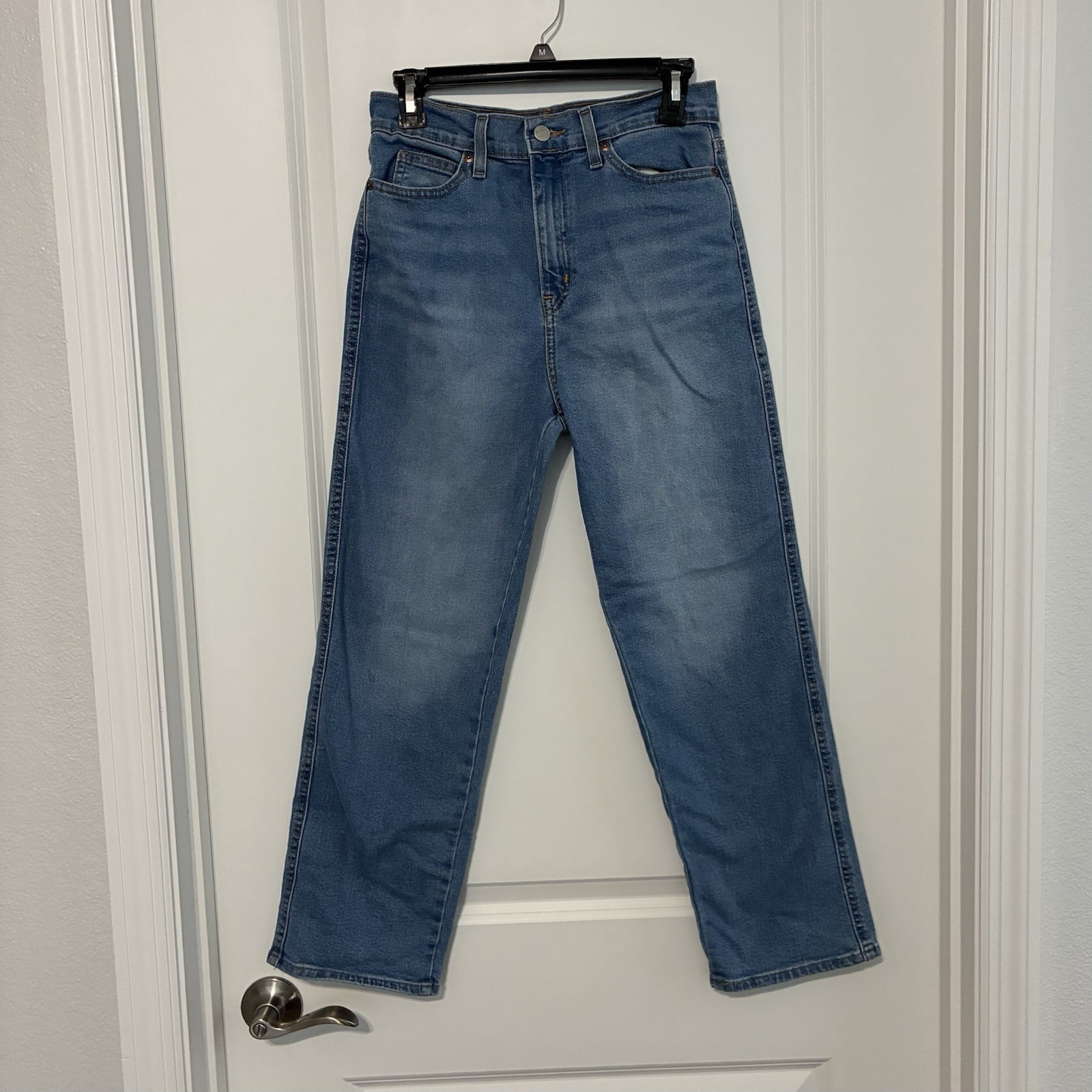 Levi Strauss Signature High Rise Straight Jeans Size 2 Blue 26″ Inseam