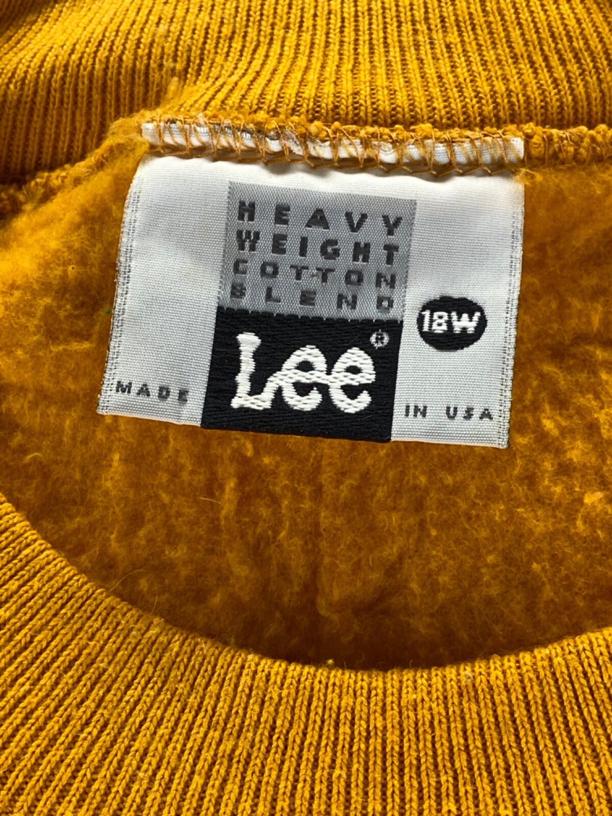 Vintage Women’s Decorative Fall Sweatshirt Leafs 18W Yellow Festive Pullover