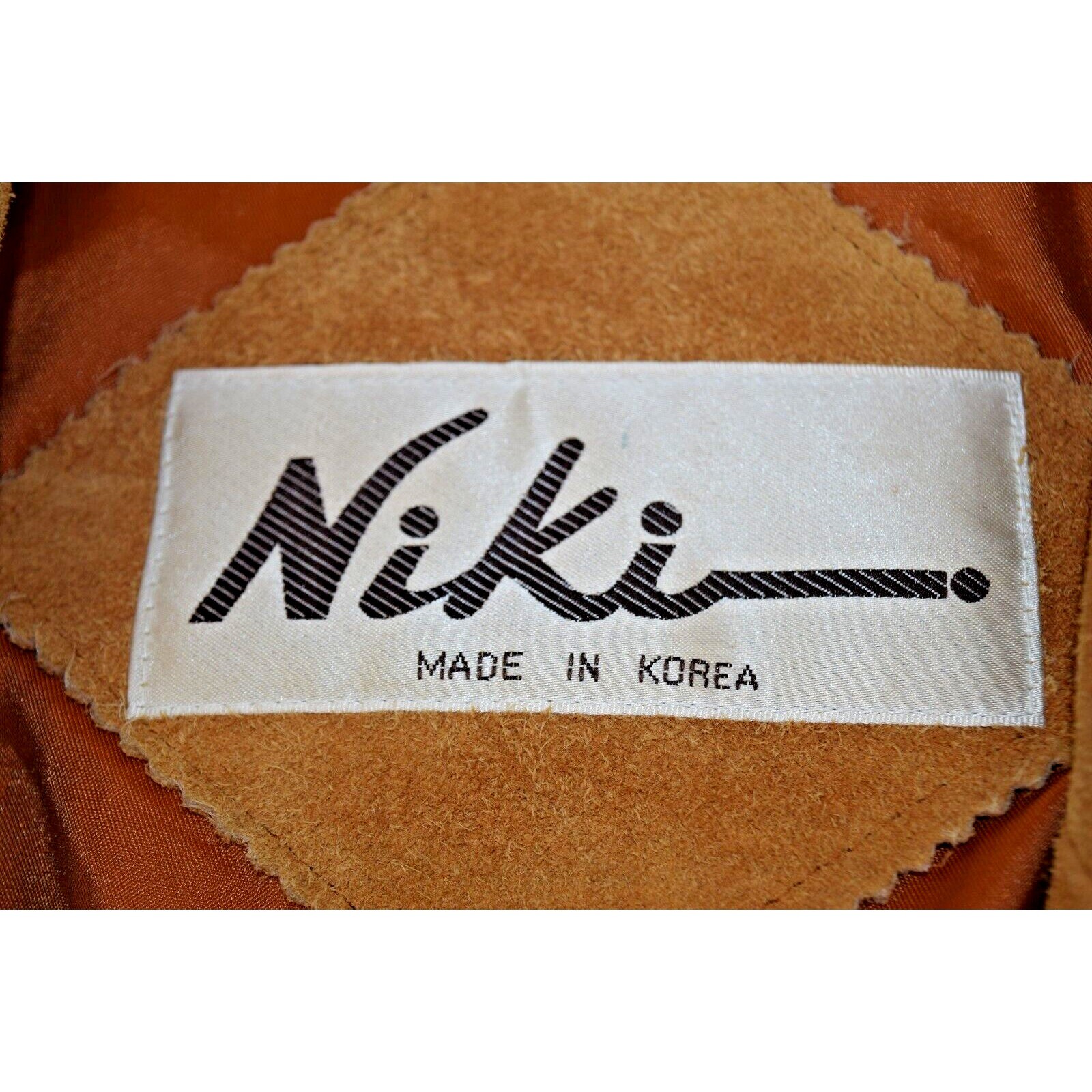 Vintage Western Leather Jacket Niki Size M 70s Total Fringe Tan Suede Lined
