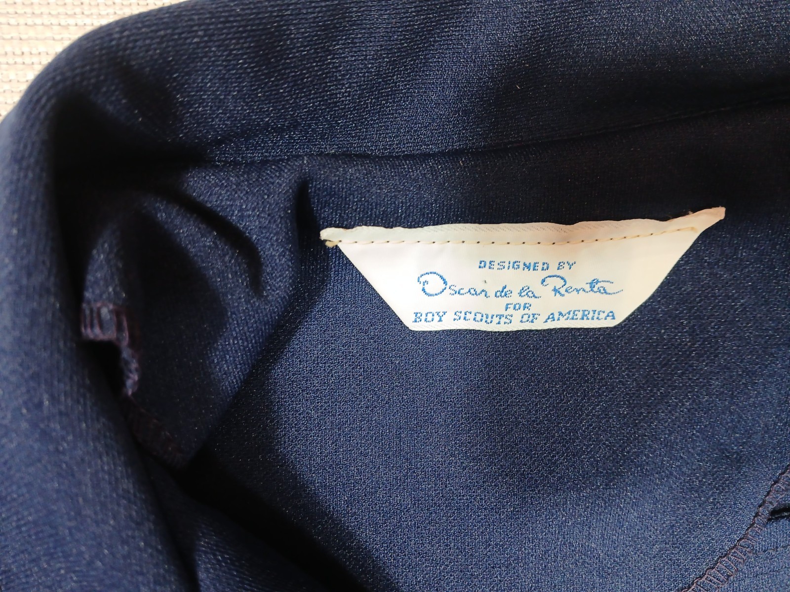 VTG Oscar de la Renta Boy Scouts of America BSA Uniform Dress Patches Sz L