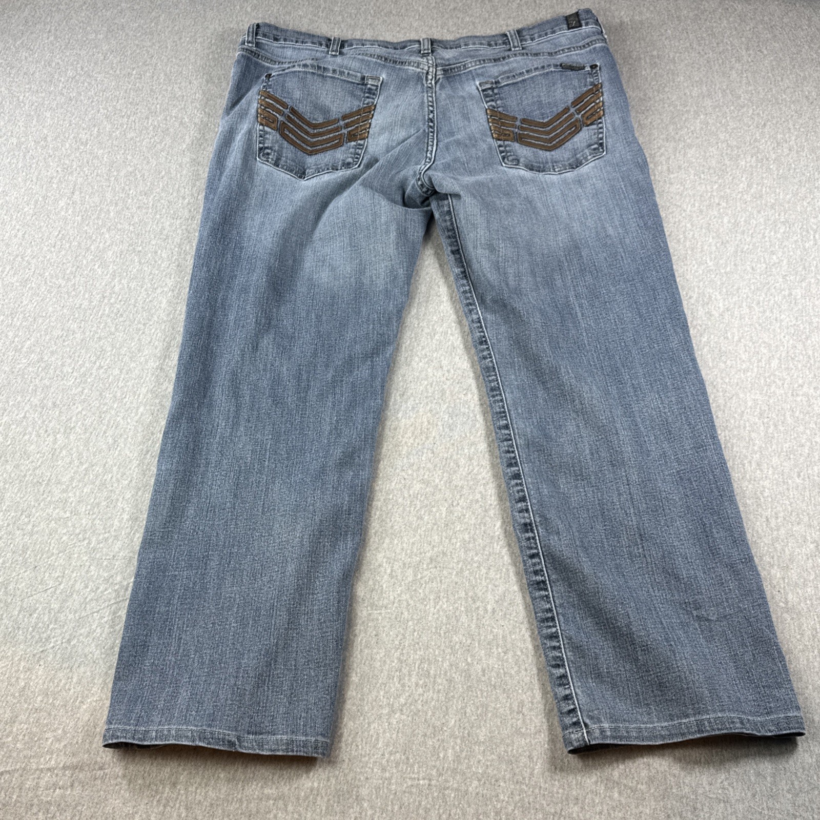 7 For All Mankind jeans Y2K women Embroidered Pocket Button Fly Standard Size 38
