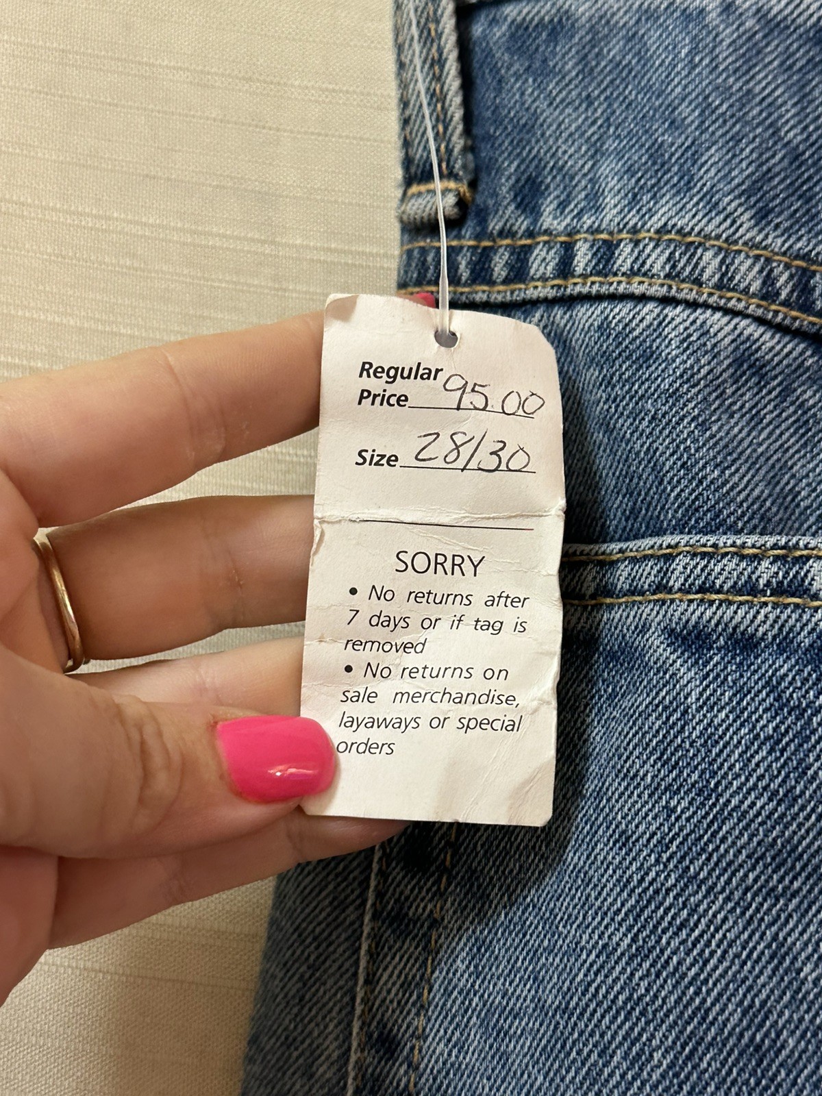 Vintage Edwin French Italian Baggy Jeans NWT Made in Canada Women’s Size 6 Denim