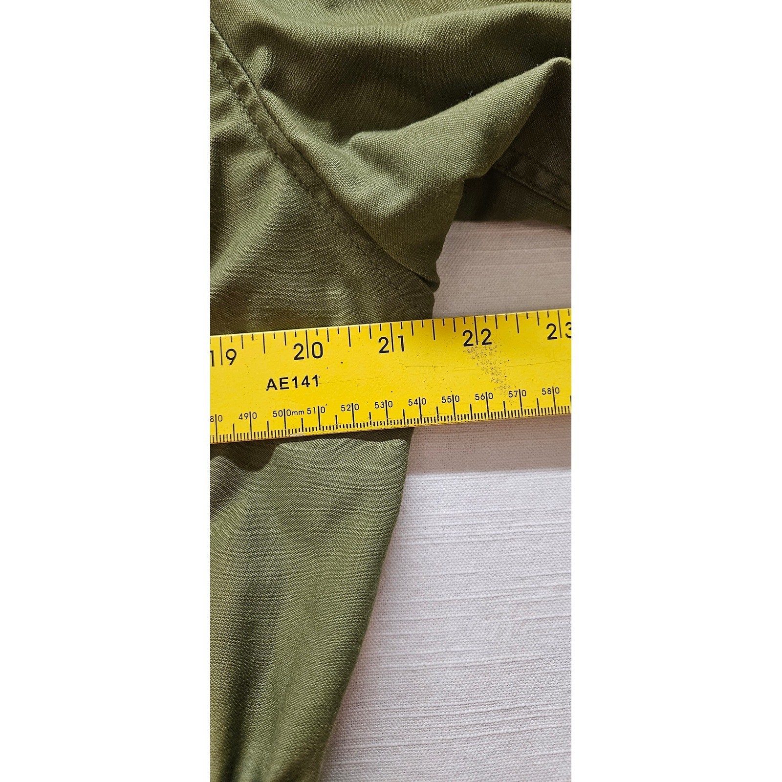 Vintage Greenbrier Industries OG-107 Womens Field Jacket Olive Green 14R 1975