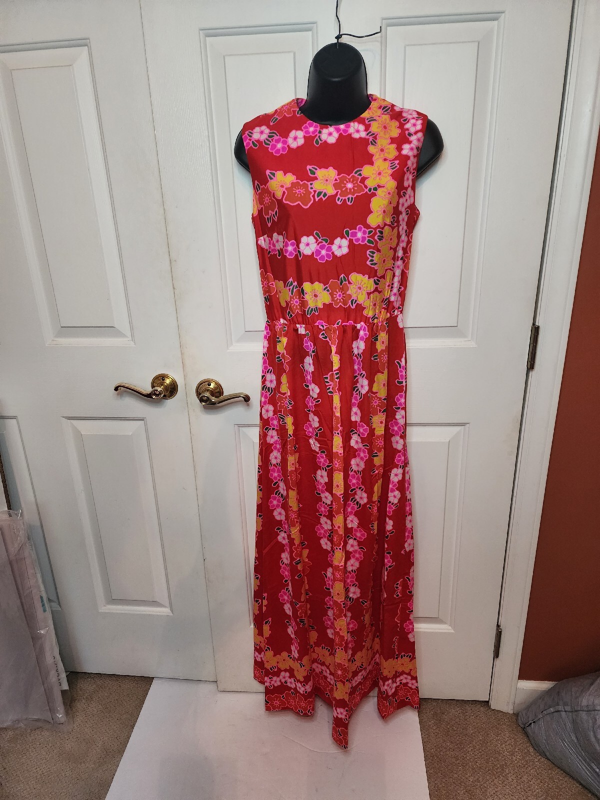 Tanner Of North Carolina Vintage Red Hawaiian Dress Women’s Size 8