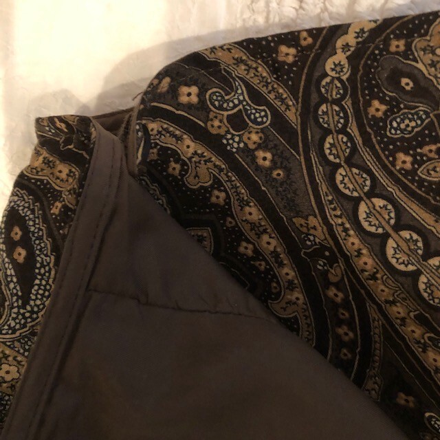 Vintage L’Amadei Wrap Skirt Size 12 Paisley Brown DP Altomonte Lined Maxi