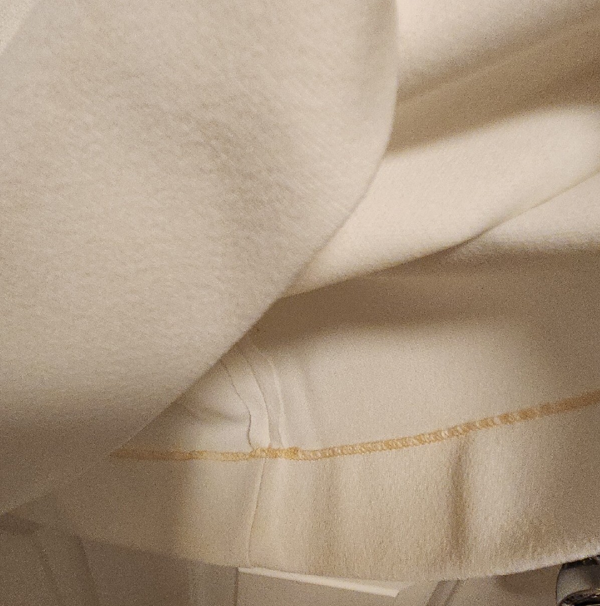 Vintage 1970’s Crown Collection by Carole King Dress ~ White with Lace Sleeves