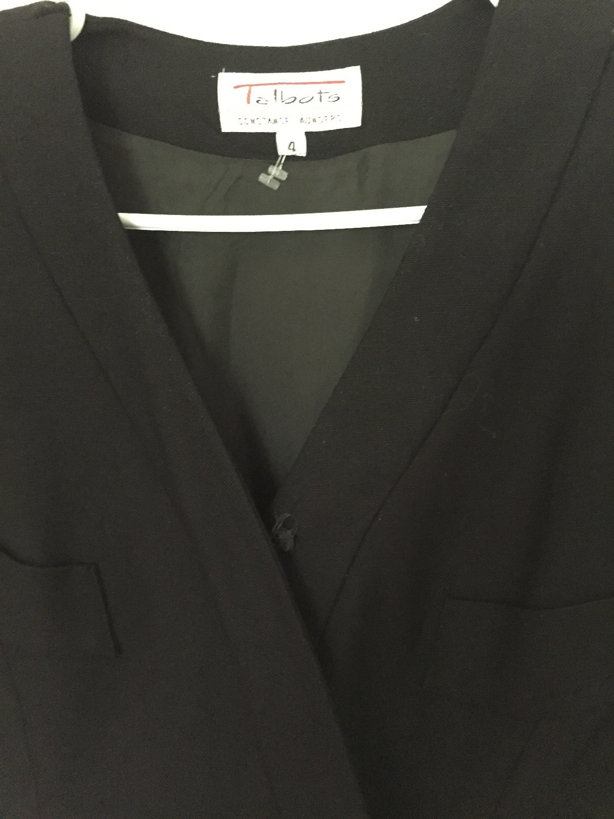 Talbots Constance Saunders Black Vintage Dress