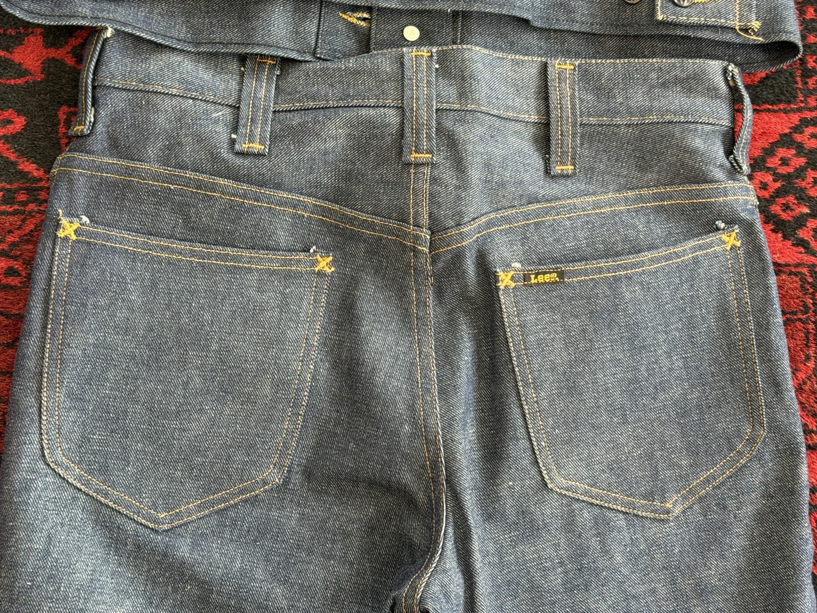 Lee Sanforized PATD-153438 Vintage 70s Raw Denim Suit :Janke & Pants M.USA Size:M