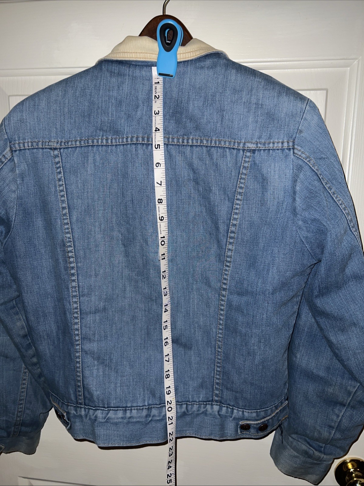VTG DEE CEE Women ‘s 70’s Authentic Denim Sherpa Lined Trucker Jacket Size 36