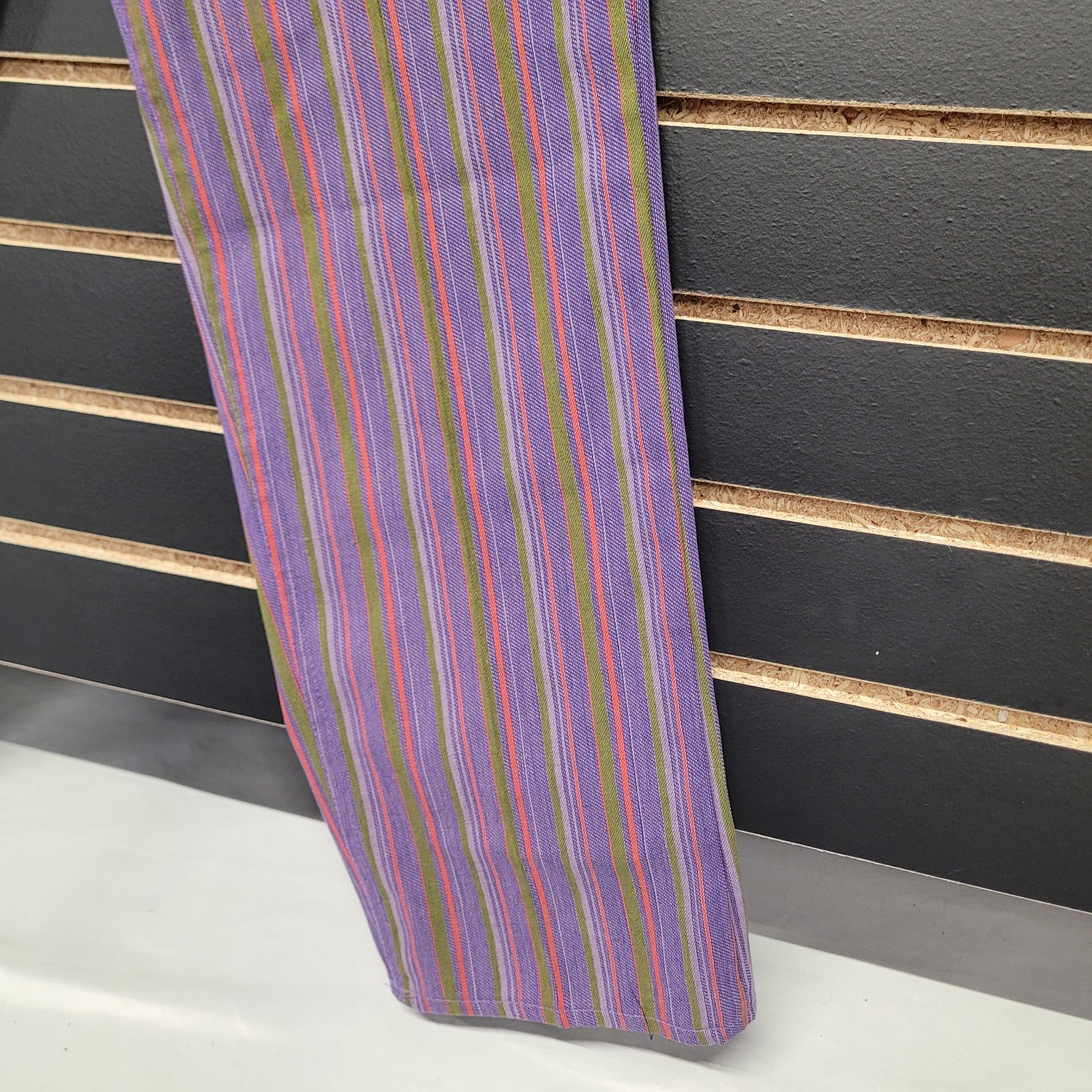 Vintage Levis For Gals Sta-Prest Pants Striped 70s Snap Button 26X32 Rare
