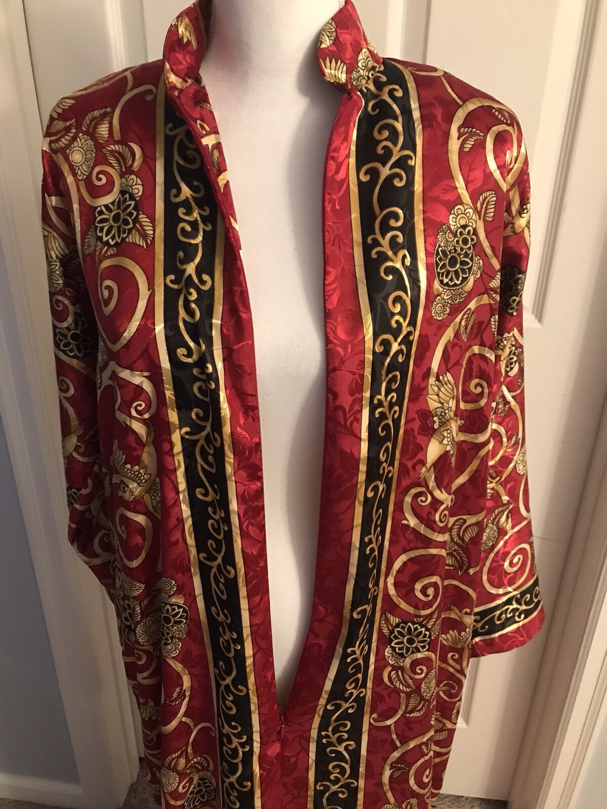 Robe Kaftan Ariel Bird Paradise Chinoiserie Loungewear