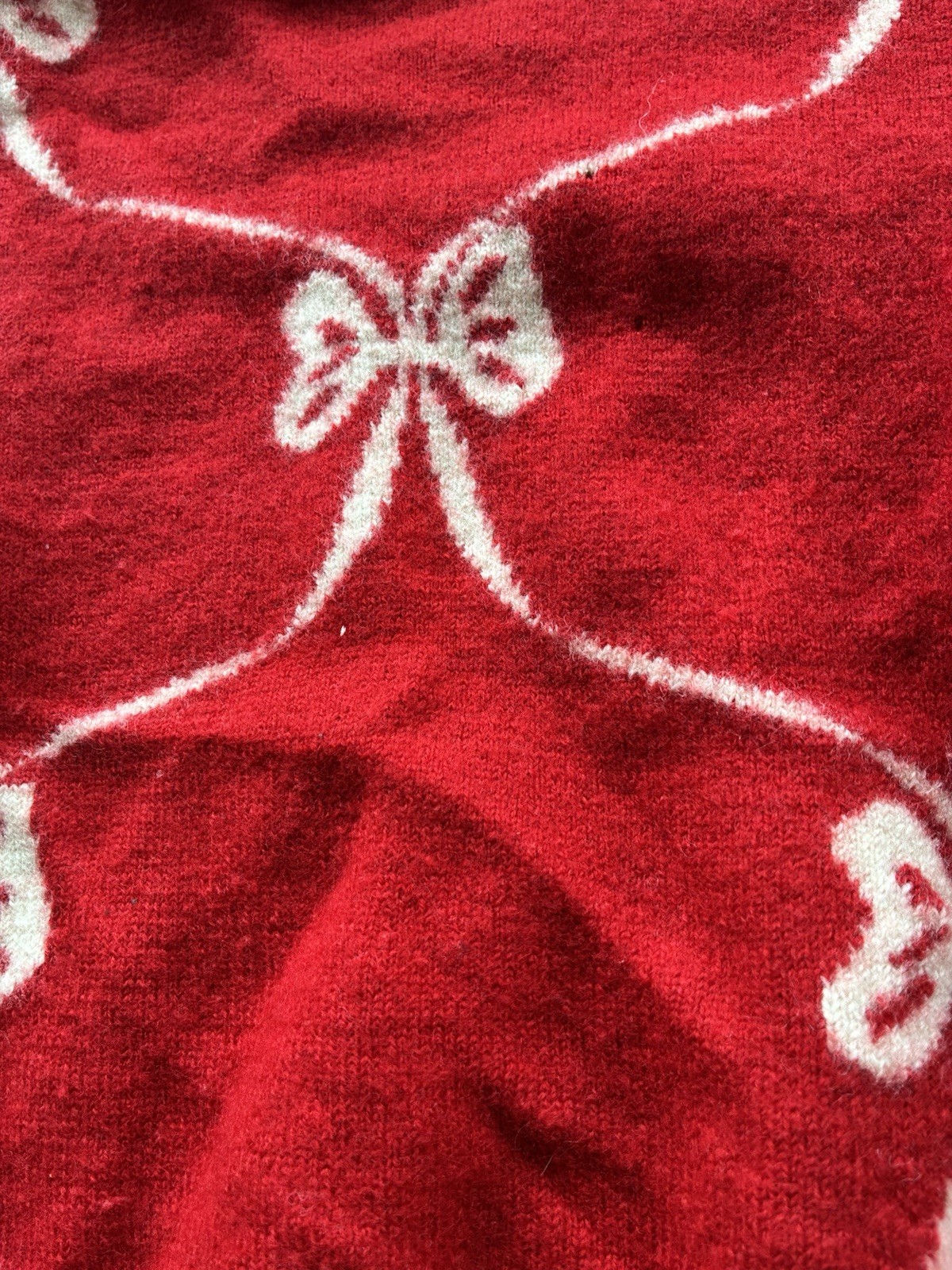 Pringle of Scotland Vintage Sweater Retro Red Wool Knit Crewneck Pullover Sz S