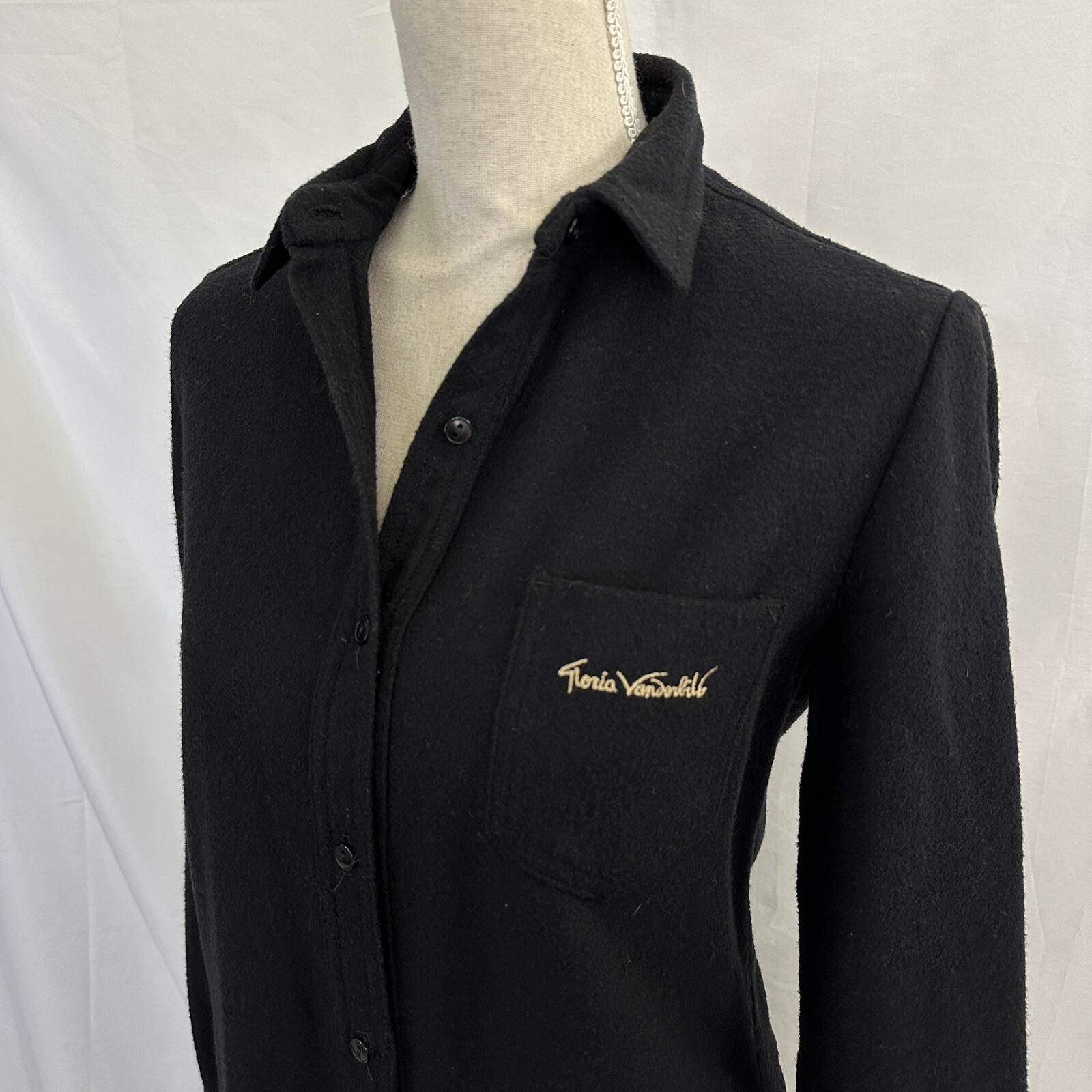 Vintage Gloria Vanderbilt Jonathan Logan Wool Duster Jacket Shirt Dress