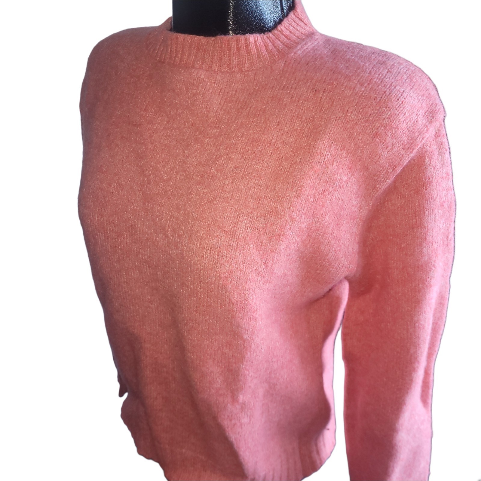 McGregor Royal Clan Vintage Pink Shetland Wool Blend Crew Neck Sweater L