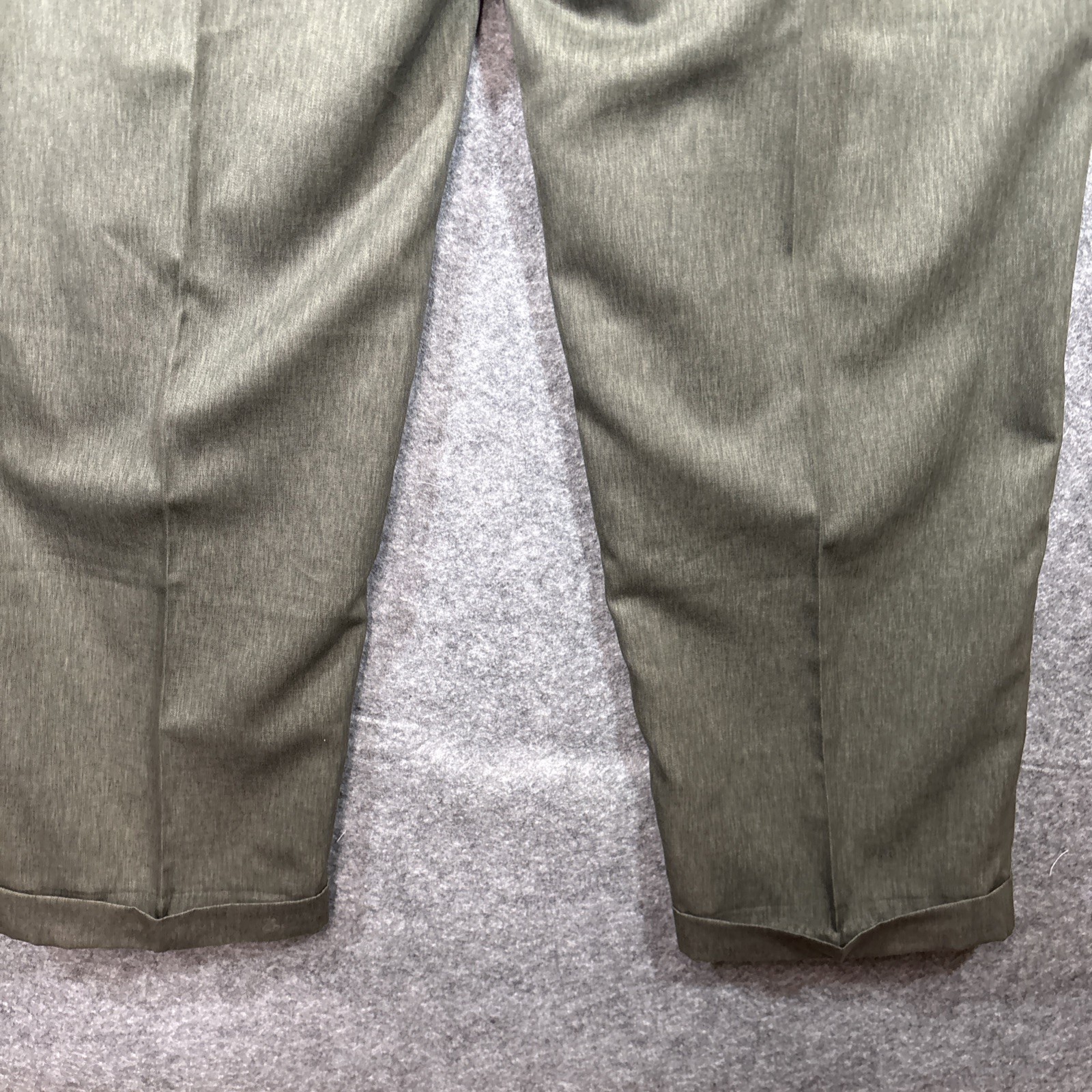 VTG 80s Farah Brown Polyester Pleated Pants 28×25 Disco Saturday Night Fever