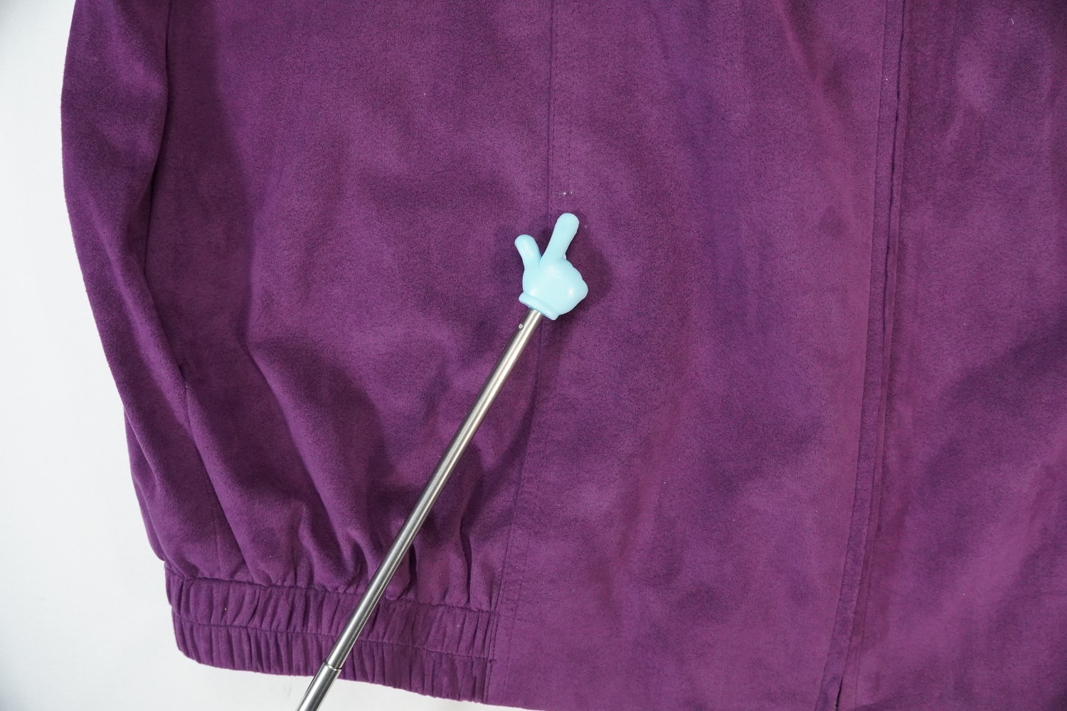Vintage Da-Rue of California Purple Suede Jacket Womens Sz 12 Faux Made in USA