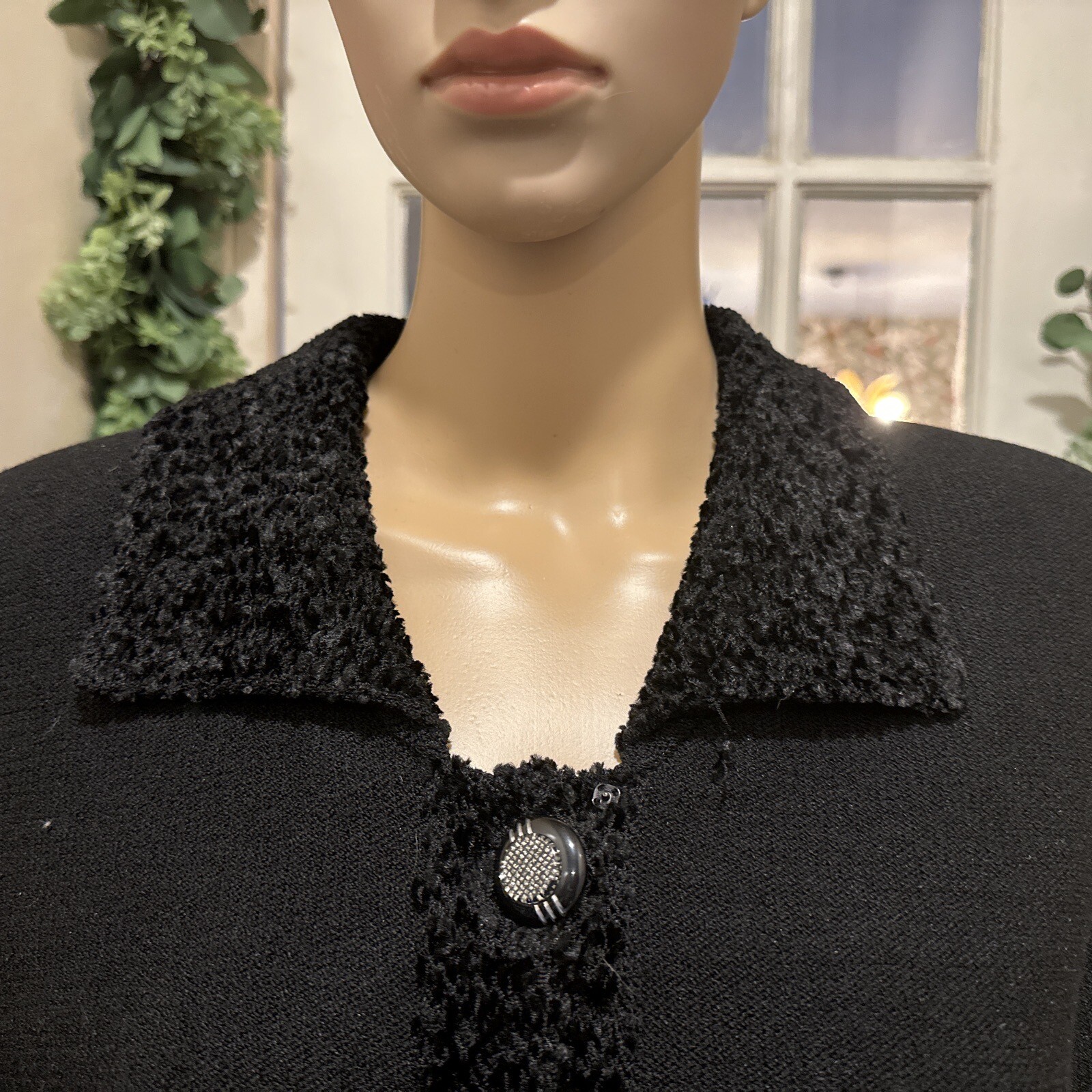 Vintage J.S.S. Black Button Up Cardigan