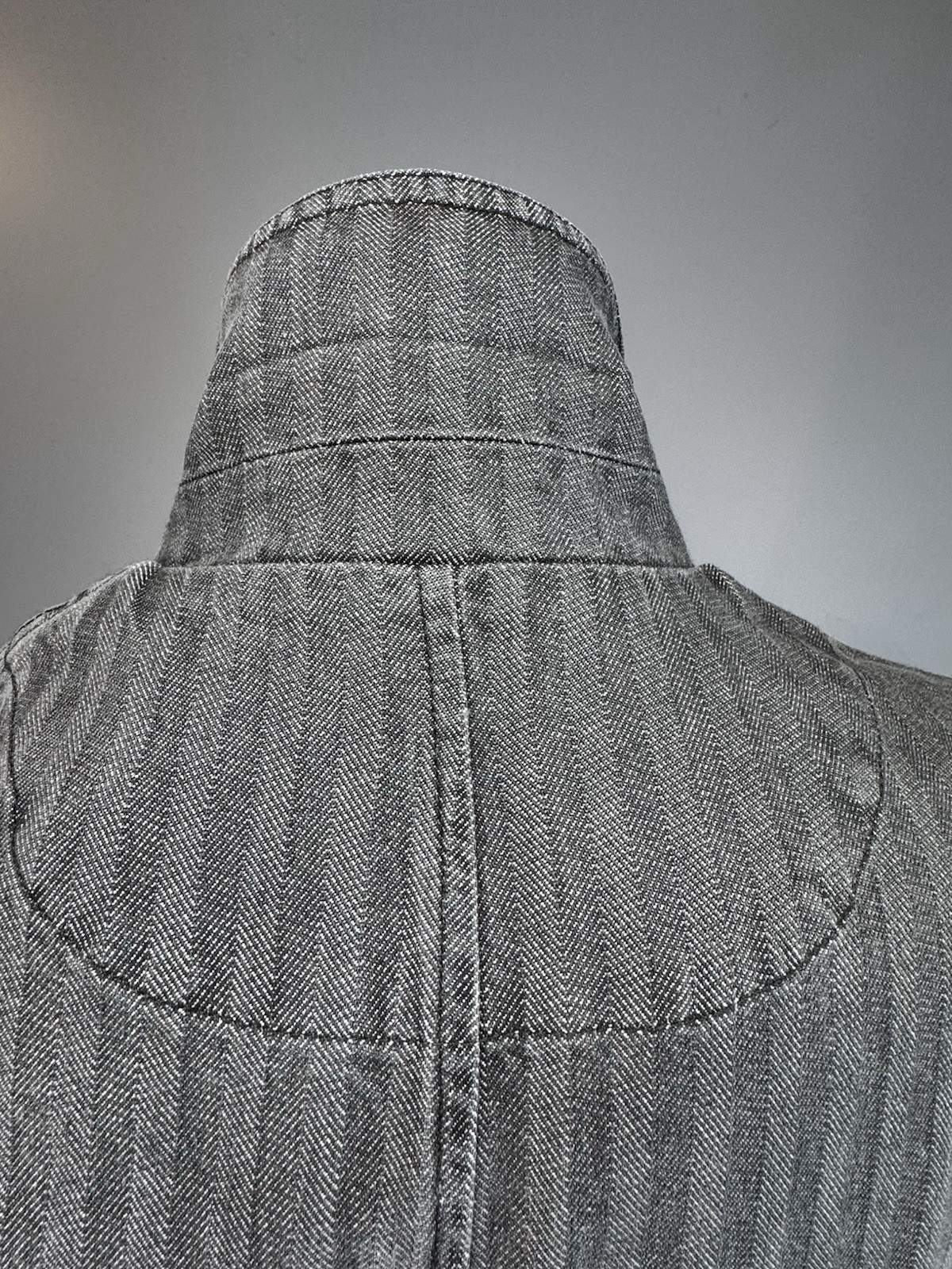 DKNY graphite hbt Denim Chore Jacket Vintage 90s Workwear Cotton Coat NOS NWT
