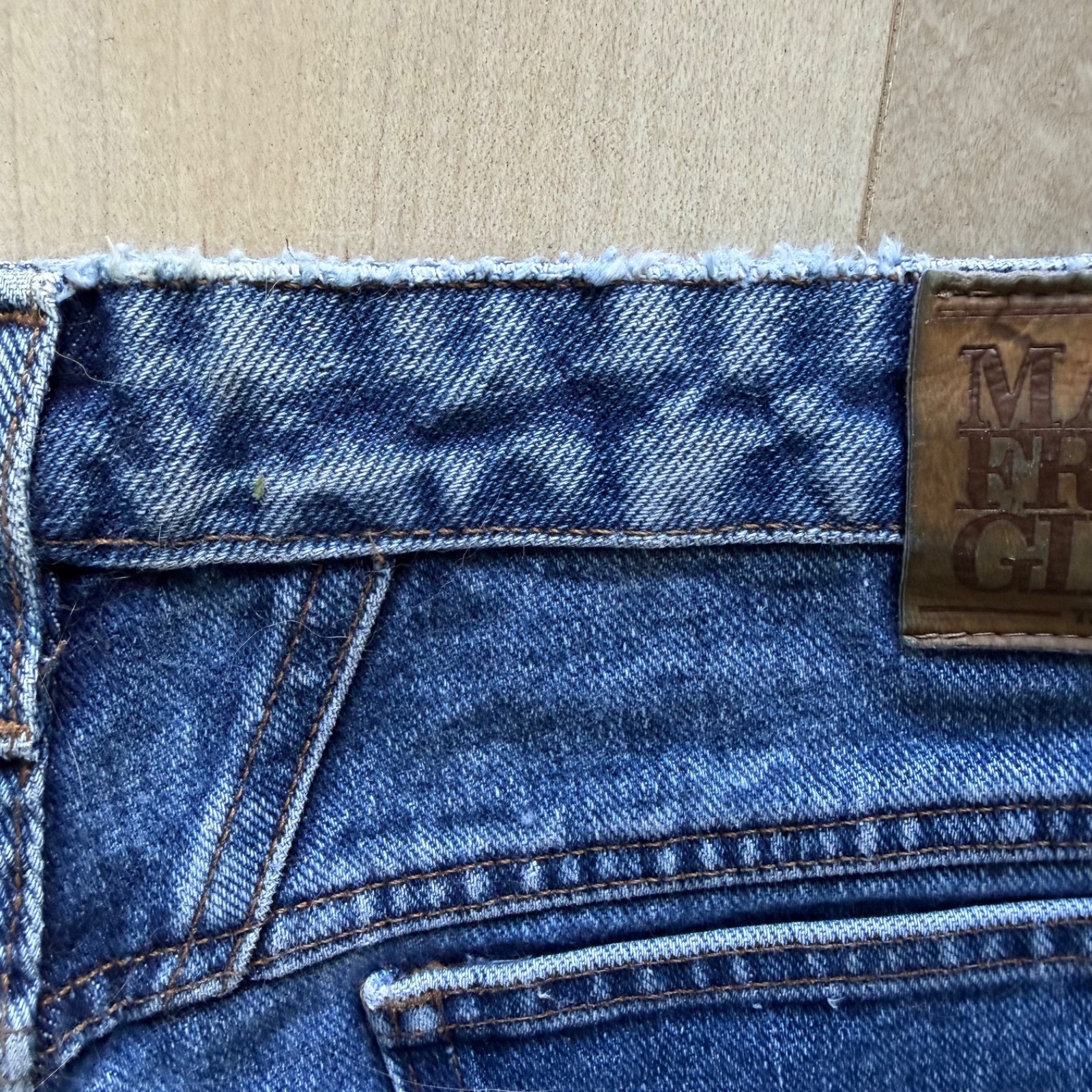 Vintage Stonwashed 90’s Marithé François Girbaud V-Panel Fly Tag Jeans Sz 13 14