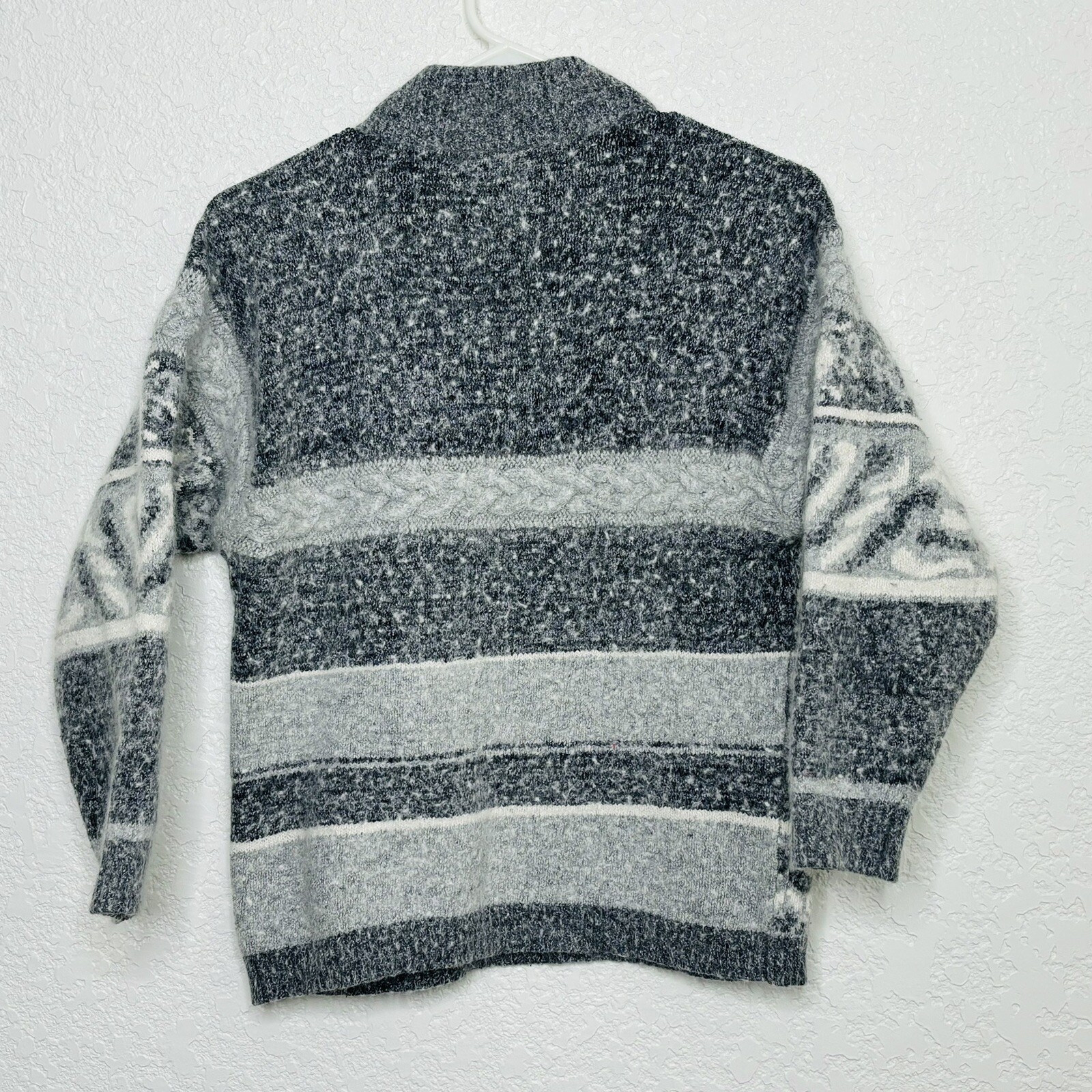 Vintage I. B. DIFFUSION Sweater Womens S Silk Angora Wool Knit Blend Embellished