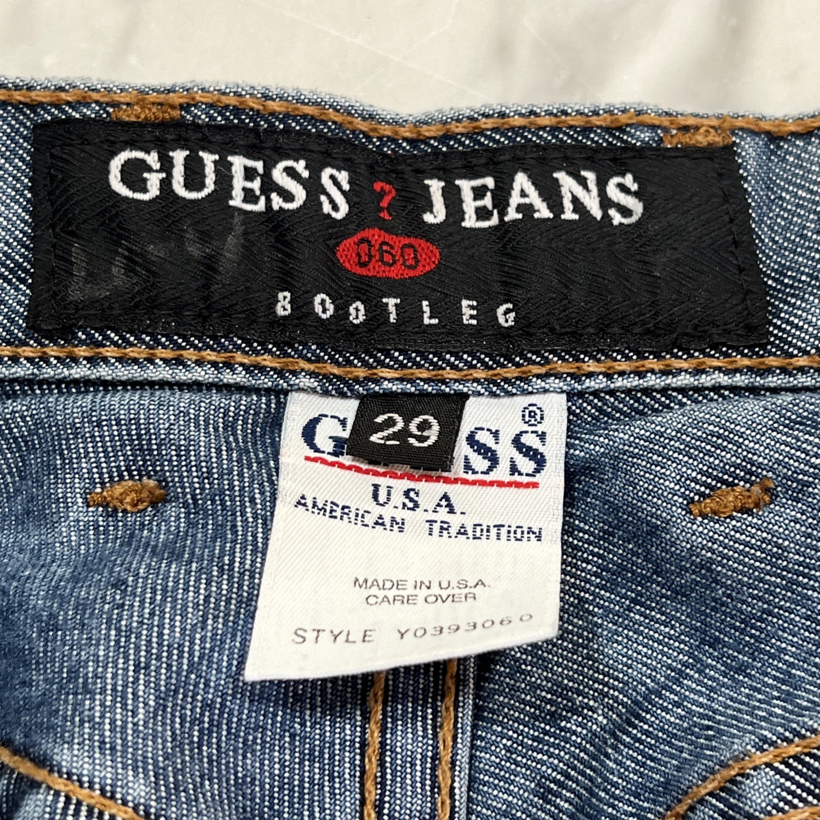 Vintage Guess Bootleg Jeans Women’s 29 (28×30) Cut 52985 Cotton Poly Medium USA