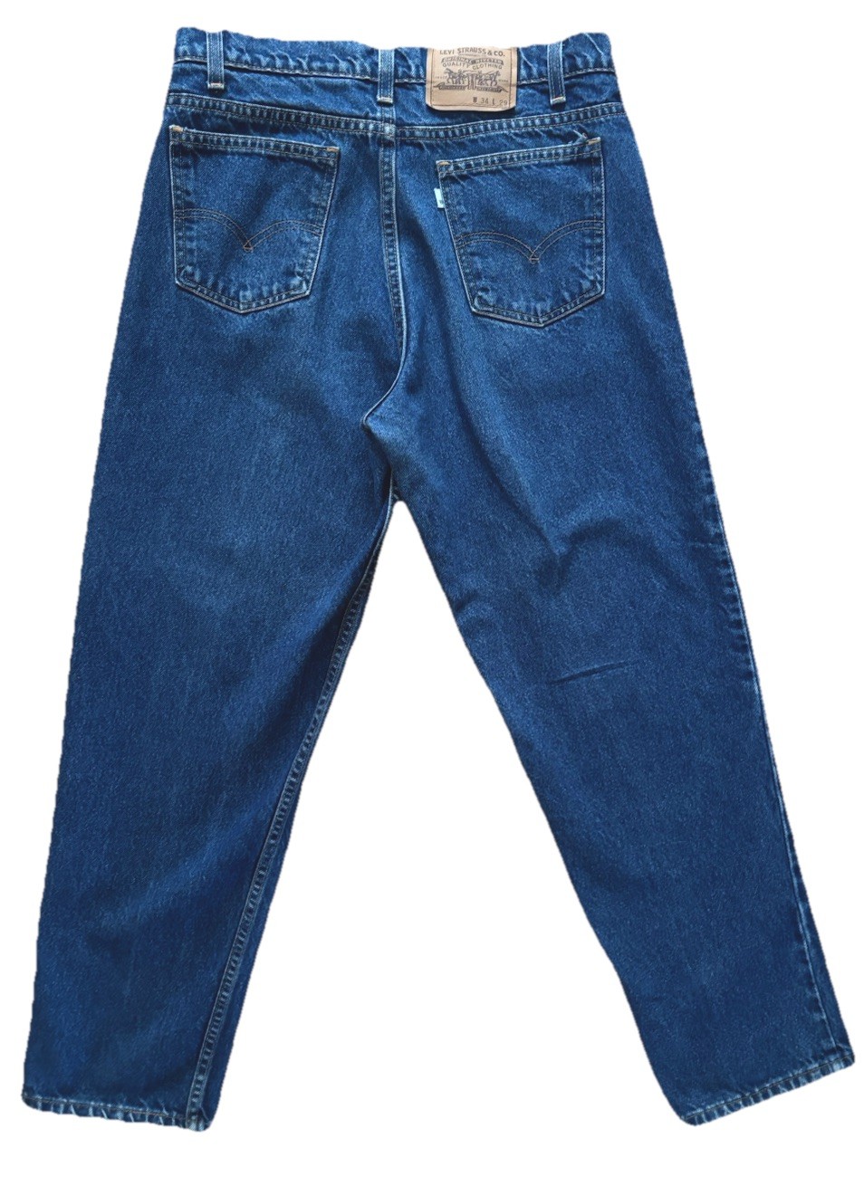 Vintage Levi’s 575 USA Made 34×29 Dark Wash Mom Jeans Relaxed Tapered 100%Cotton