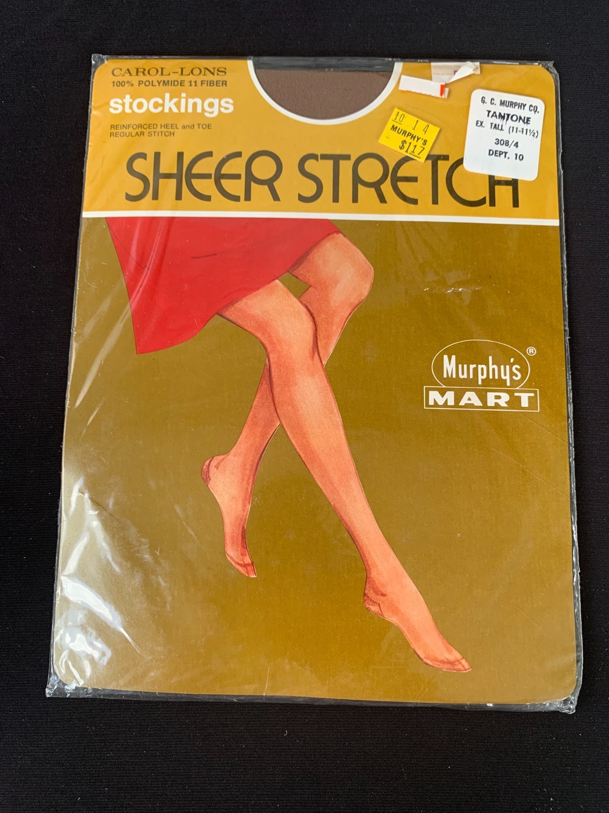 Murphy’s Mart Carol-Lons Stockings Sheer Stretch Reinforced Heel & Toe Tantone