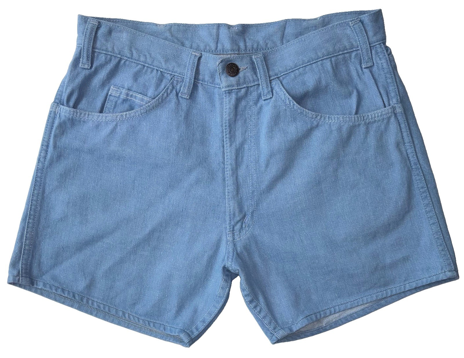 Rare VTG 60s LEVI’S For Her Size 28 Hot Shorts White Tab with Big“E” Gripper Zip