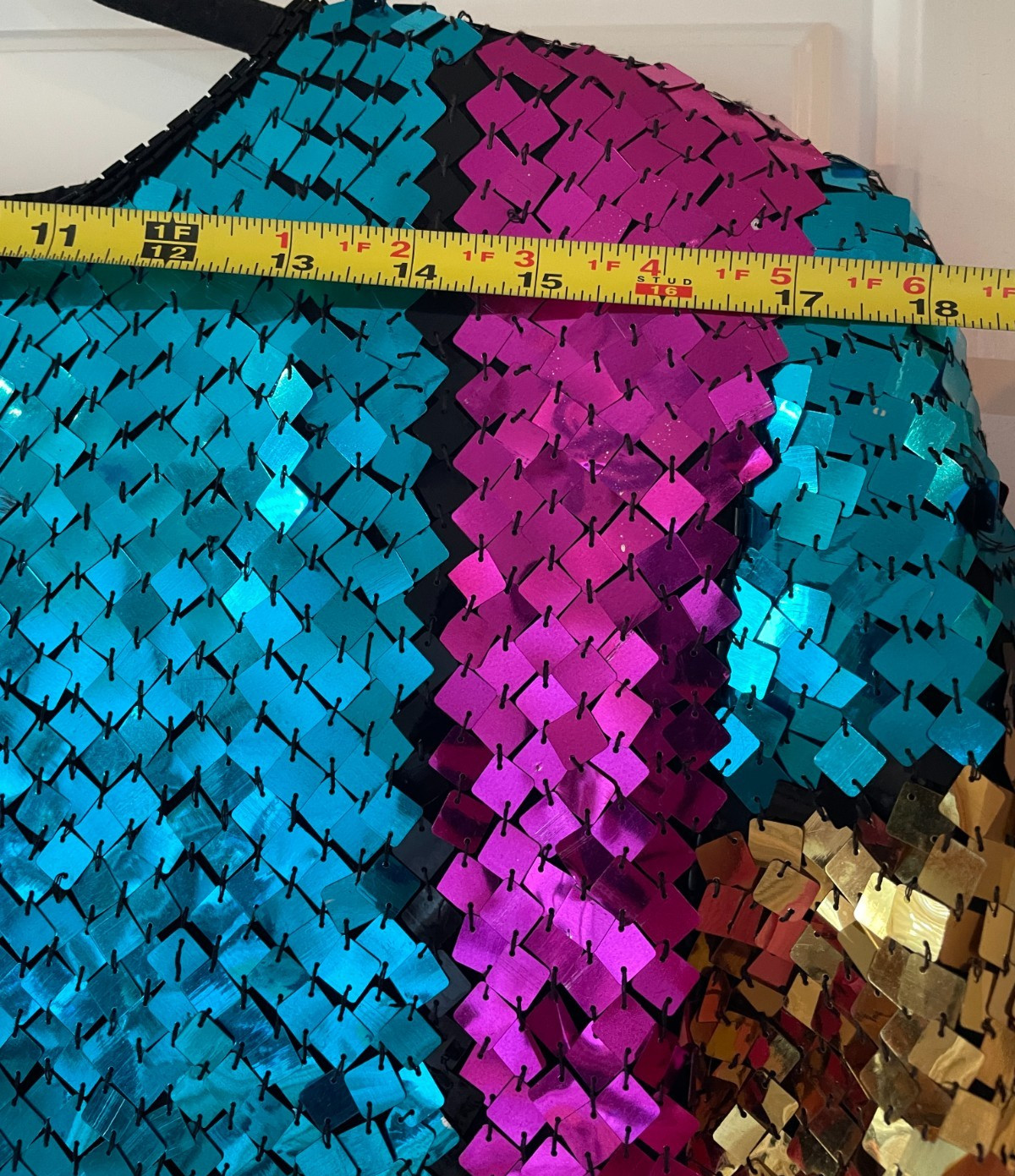 Vintage Evening Pearl Medium Sequin Cocktail Dress Prom New Year’s Eve *RARE*