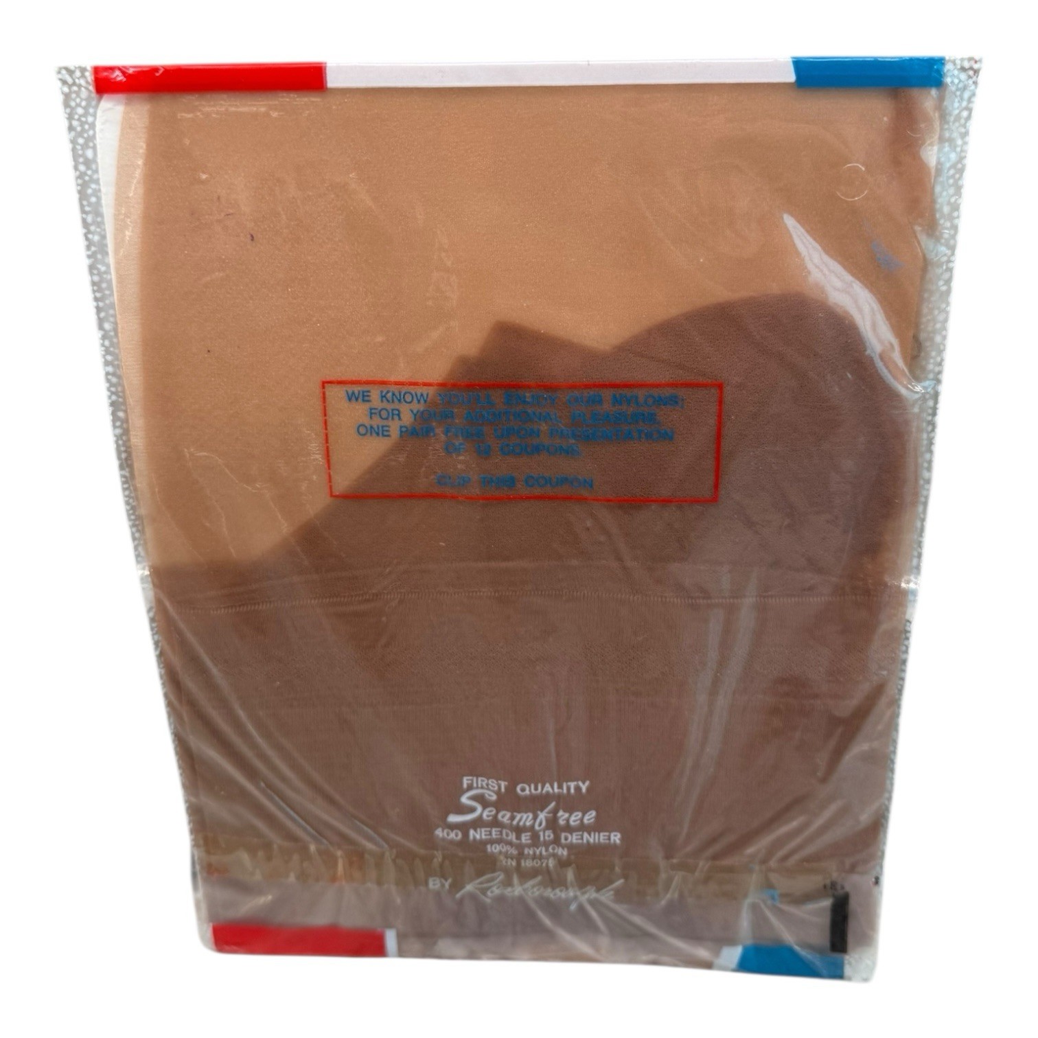 Vintage Roxborough First Quality Seamless Stockings Coppertone Size 10