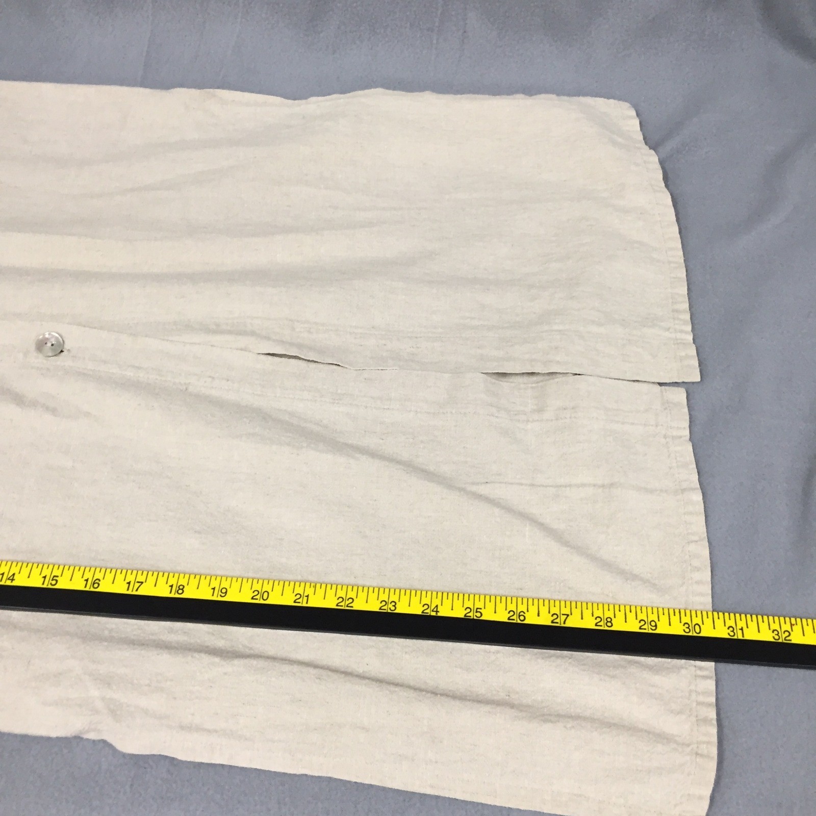 Alexandra Lee Vintage Linen Rayon Maxi Dress Beige Laundry Line Pockets Size 10