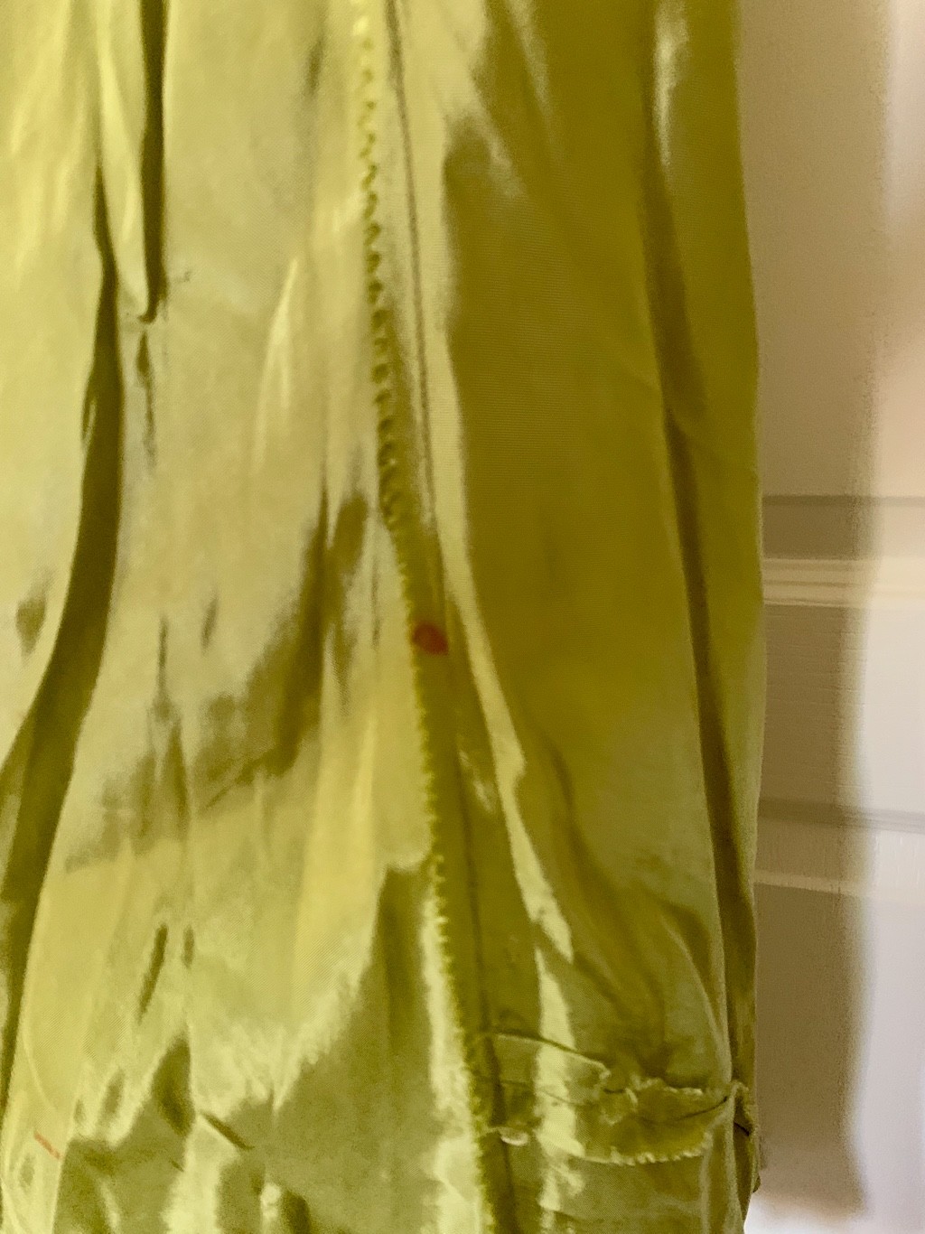 Vintage 1930s Princess Chartreuse green /yellow Chiffon & sequin Gown long Dress