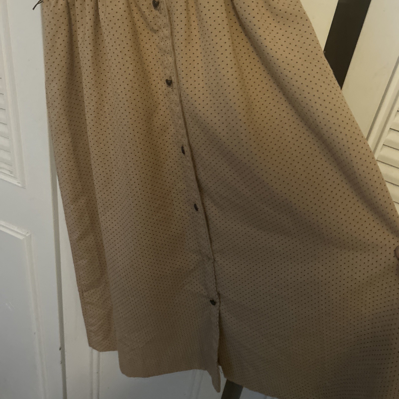 Vintage 1950-1970s Polka For Shift Dress By Malouf Of Dallas Pin Up Size 12
