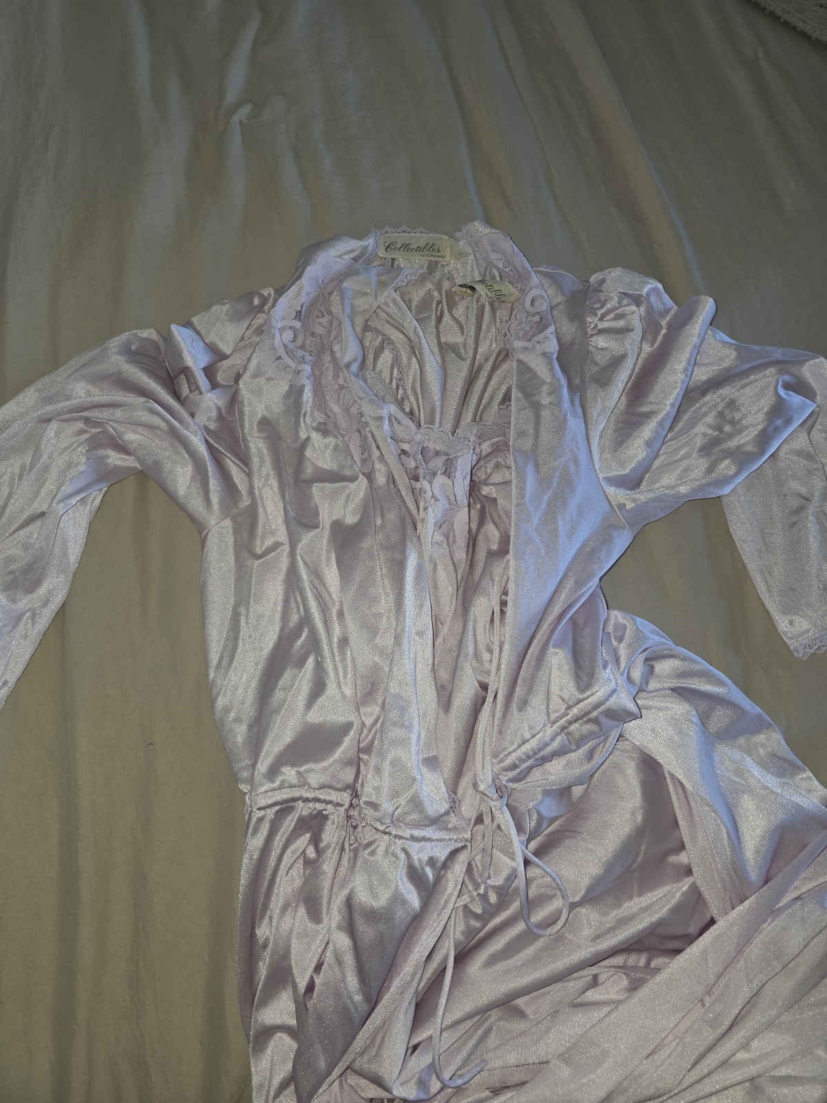 Vintage Collectibles JCPenney Nylon & Lace Gown With Robe (MEDIUM)