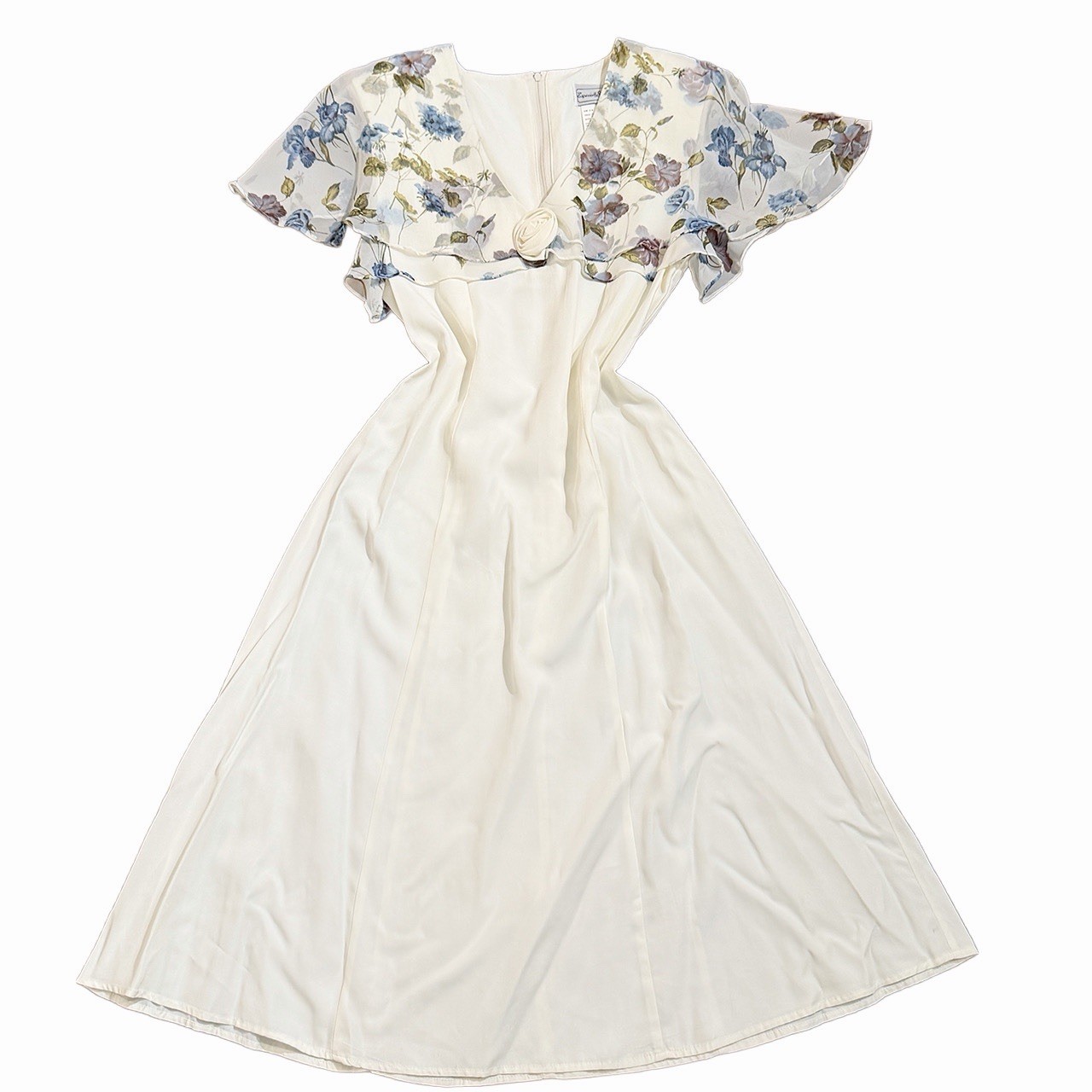Vintage French Country Provincial romantic wedding dress size small medium 7/8