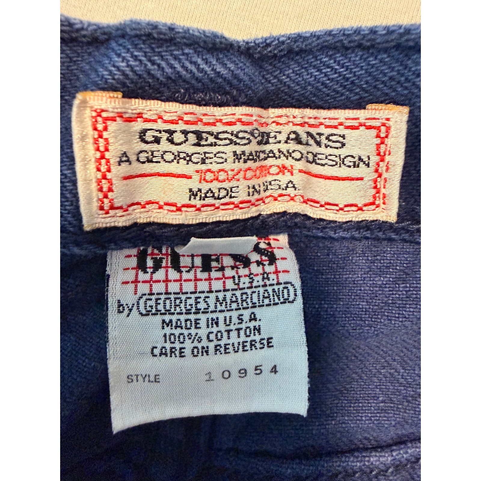 Vtg Guess Georges Marciano Denim Shorts Womens 26 Dark Wash Made in USA 10954