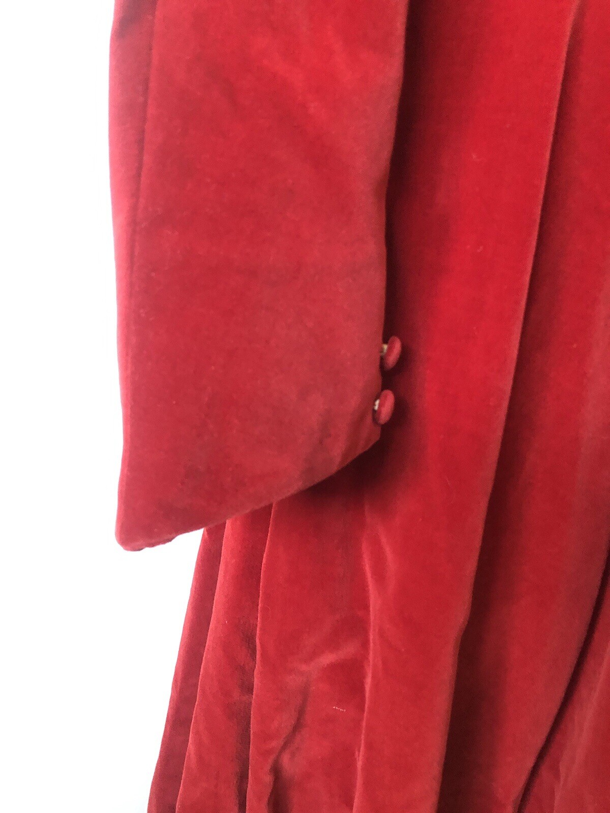 1950’s Lipstick Red Velvet Dress, S/M