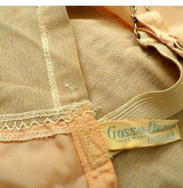 Vintage 1940s GOSSAR-DEB Open Bottom GIRDLE Zipper & Garters Style 702 Size 26