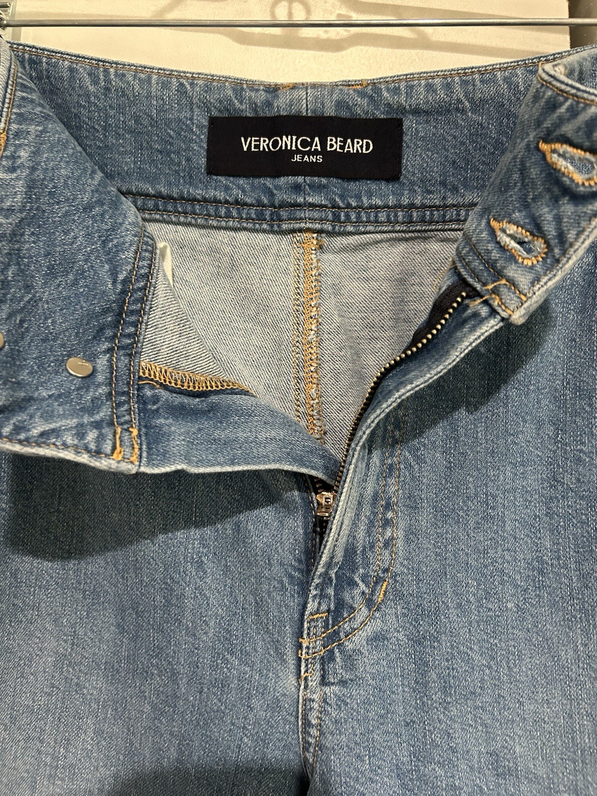 Veronica Beard Jeans Belisa Wide Leg High Rise Cargo Pants Size 27