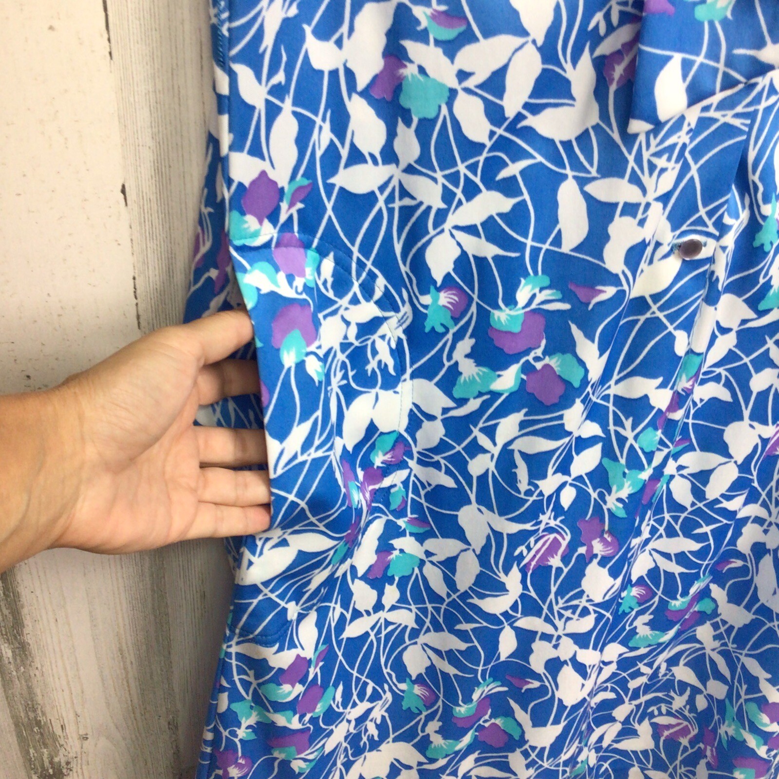 Vintage ‘60s The Stroller A-line Shift Dress Mod Gogo Hippie Retro Floral Pocket