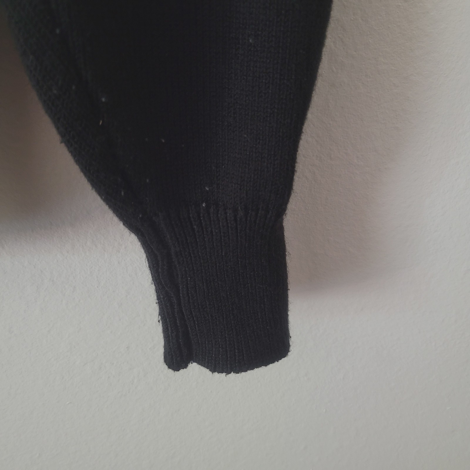 Vintage Frances Brewster Small Black And White Geometric Wool With Gold Trim
