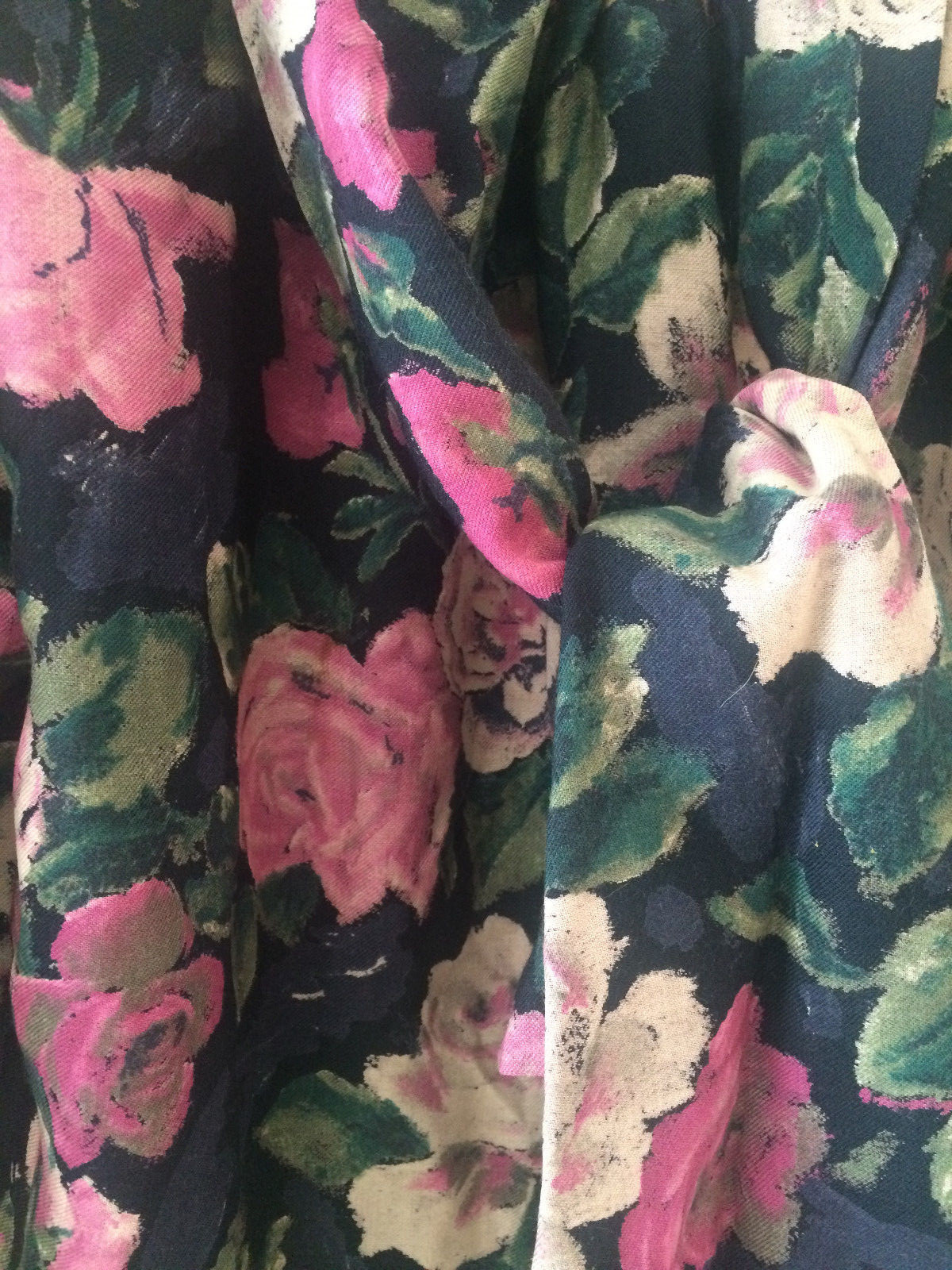 *VINTAGE* 1970s EMANUEL UNGARO Floral Print Dress – Size 46 EU (12 US)