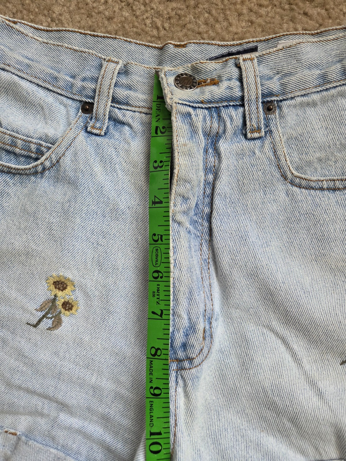Vintage 90s Jean Festival Shorts – Nuovo Jeanswear County Seat – Size 5/6