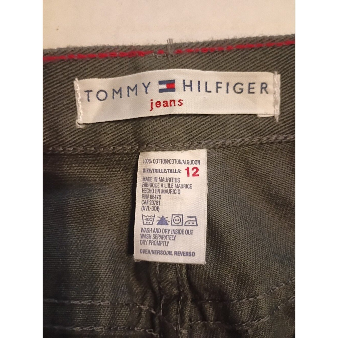 VTG Tommy Hilfiger Women’s Gray Straight-Leg Pants Mid-rise Y2K Sz 12